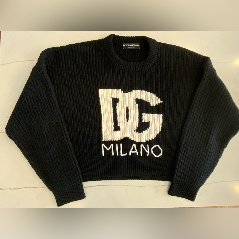 AUTHENTIC!!!!DOLCE & GABBANA MILANO Cropped Sweater
